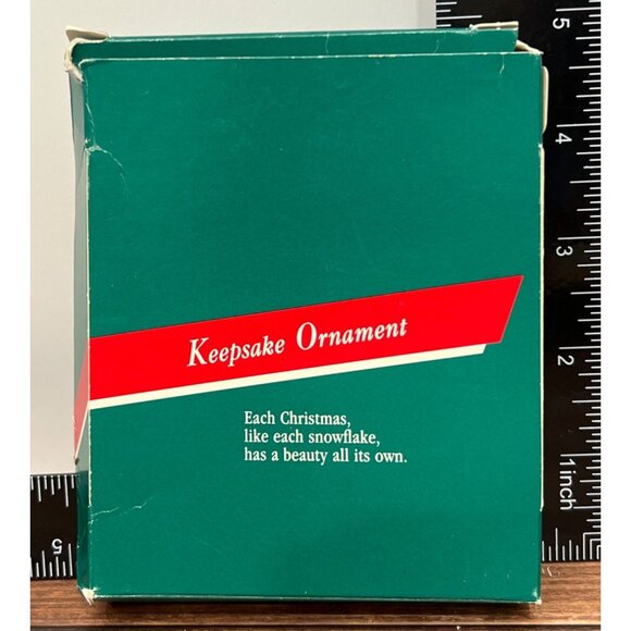 1989 HALLMARK KEEPSAKE ORNAMENT QX547-2 SPARKLING SNOWFLAKE BRASS 3D - Picture 2 of 7